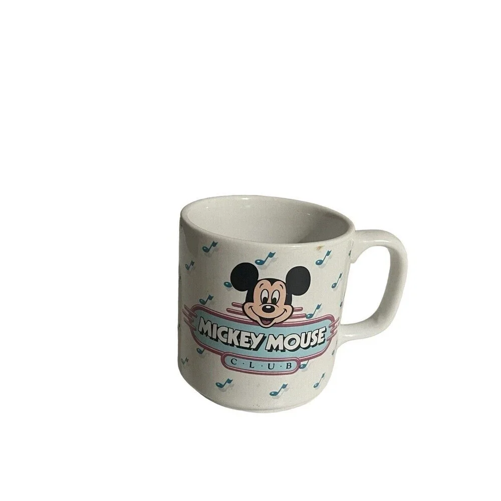 Vintage Disney Mickey Mouse Club Musical Mug with Original Box ~ Tested & Works